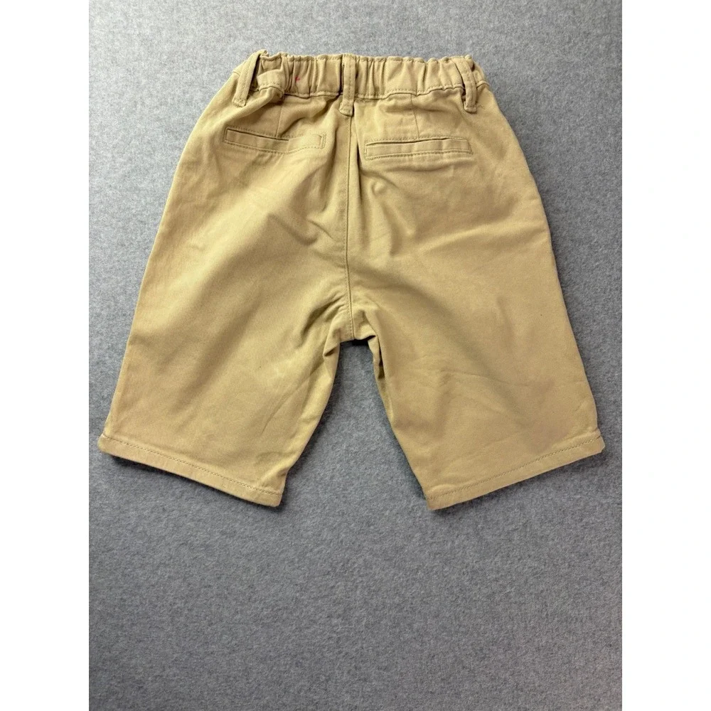 The Childrens Place Boys Khaki‎ Chino Shorts Tan Size 8 Stretch Uniform